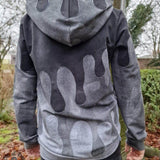 PASST GARANTIE SPLASH Sweater/ Hoodie Gr. 110-140 mit 2 Kapuzen & Halsbündchen - DIN A0 für Beamer geeignet - Sewando