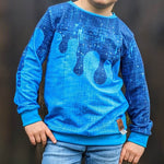 PASST GARANTIE SPLASH Sweater/ Hoodie Gr. 110-140 mit 2 Kapuzen & Halsbündchen - DIN A0 für Beamer geeignet - Sewando