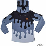 PASST GARANTIE SPLASH Sweater/ Hoodie Gr. 74-104 mit 2 Kapuzen & Halsbündchen - DIN A0 für Beamer geeignet - Sewando