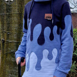 PASST GARANTIE SPLASH Sweater/ Hoodie Gr. 110-140 mit 2 Kapuzen & Halsbündchen - DIN A0 für Beamer geeignet - Sewando