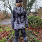 PASST GARANTIE SPLASH Sweater/ Hoodie Gr. 74-104 mit 2 Kapuzen & Halsbündchen - DIN A0 für Beamer geeignet - Sewando