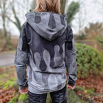 PASST GARANTIE SPLASH Sweater/ Hoodie Gr. 74-104 mit 2 Kapuzen & Halsbündchen - DIN A0 für Beamer geeignet - Sewando