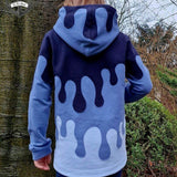PASST GARANTIE SPLASH Sweater/ Hoodie Gr. 110-140 mit 2 Kapuzen & Halsbündchen - DIN A0 für Beamer geeignet - Sewando