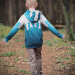 PASST GARANTIE SPLASH Sweater/ Hoodie Gr. 74-104 mit 2 Kapuzen & Halsbündchen - DIN A0 für Beamer geeignet - Sewando