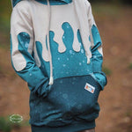 PASST GARANTIE SPLASH Sweater/ Hoodie Gr. 74-104 mit 2 Kapuzen & Halsbündchen - DIN A0 für Beamer geeignet - Sewando
