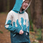 PASST GARANTIE SPLASH Sweater/ Hoodie Gr. 74-140 mit 2 Kapuzen & Halsbündchen - DIN A0 für Beamer geeignet - Sewando