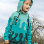 PASST GARANTIE SPLASH Sweater/ Hoodie Gr. 110-140 mit 2 Kapuzen & Halsbündchen - DIN A0 für Beamer geeignet - Sewando
