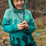 PASST GARANTIE SPLASH Sweater/ Hoodie Gr. 110-140 mit 2 Kapuzen & Halsbündchen - DIN A0 für Beamer geeignet - Sewando