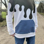 PASST GARANTIE SPLASH Sweater/ Hoodie Gr. 74-140 mit 2 Kapuzen & Halsbündchen - DIN A0 für Beamer geeignet - Sewando