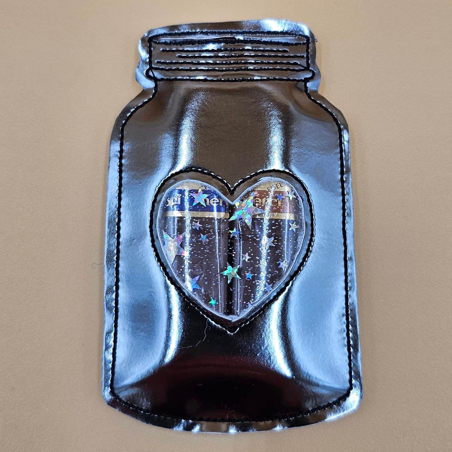 Stickdatei - Vase / Vorratsglas / Einmachglas mit Herz in 8 Größen - Sewando