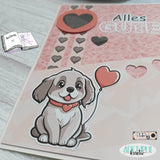 Digiset Amy, Digistamp, Digipaper, Plotterdatei, Sublimation, Druck - Sewando