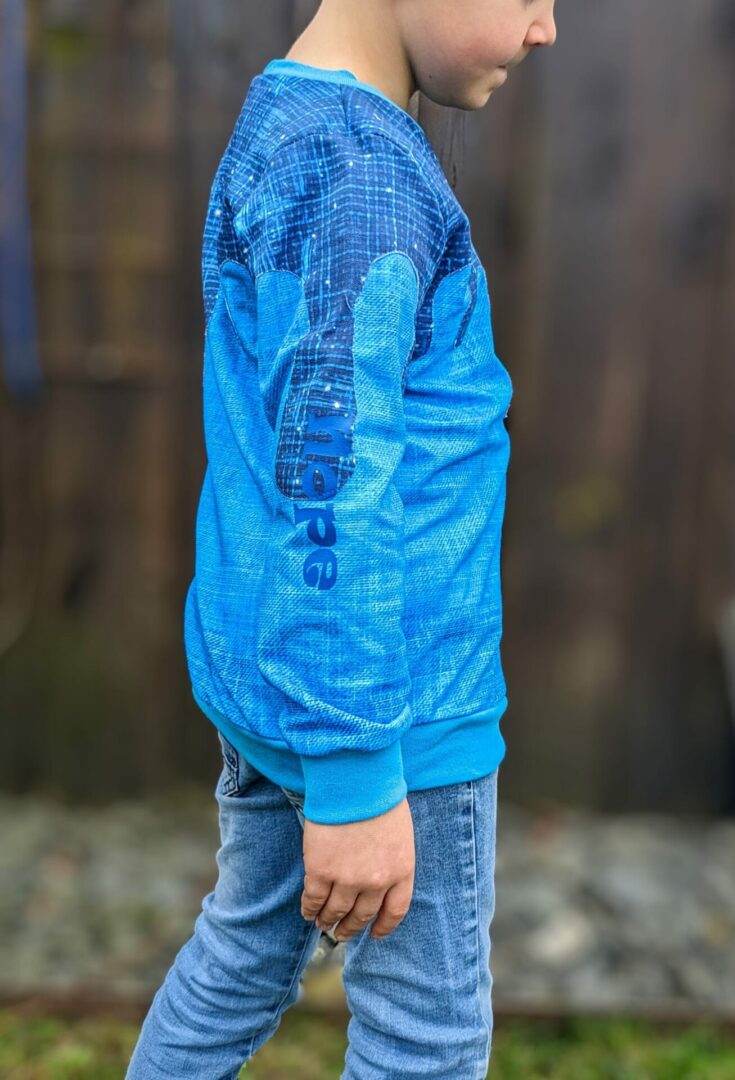 PASST GARANTIE SPLASH Sweater/ Hoodie Gr. 74-104 mit 2 Kapuzen & Halsbündchen - DIN A0 für Beamer geeignet - Sewando