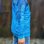 PASST GARANTIE SPLASH Sweater/ Hoodie Gr. 110-140 mit 2 Kapuzen & Halsbündchen - DIN A0 für Beamer geeignet - Sewando