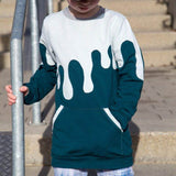 PASST GARANTIE SPLASH Sweater/ Hoodie Gr. 74-104 mit 2 Kapuzen & Halsbündchen - DIN A0 für Beamer geeignet - Sewando