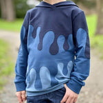 PASST GARANTIE SPLASH Sweater/ Hoodie Gr. 110-140 mit 2 Kapuzen & Halsbündchen - DIN A0 für Beamer geeignet - Sewando