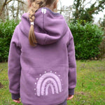 DIN A4 SPLASH Sweatjacke für 105cm-140cm Körpergröße PASSFORMGARANTIE - Sewando