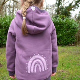 DIN A4 SPLASH Sweatjacke für 105cm-140cm Körpergröße PASSFORMGARANTIE - Sewando