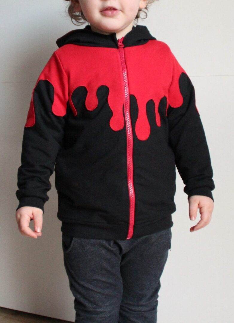 DIN A4 SPLASH Sweatjacke für 105cm-140cm Körpergröße PASSFORMGARANTIE - Sewando