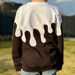 PASST GARANTIE SPLASH Sweater/ Hoodie Gr. 74-140 mit 2 Kapuzen & Halsbündchen - DIN A0 für Beamer geeignet - Sewando