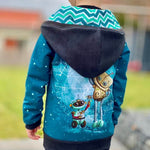 DIN A4 SPLASH Sweatjacke für 105cm-140cm Körpergröße PASSFORMGARANTIE - Sewando