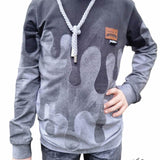PASST GARANTIE SPLASH Sweater/ Hoodie Gr. 74-104 mit 2 Kapuzen & Halsbündchen - DIN A0 für Beamer geeignet - Sewando