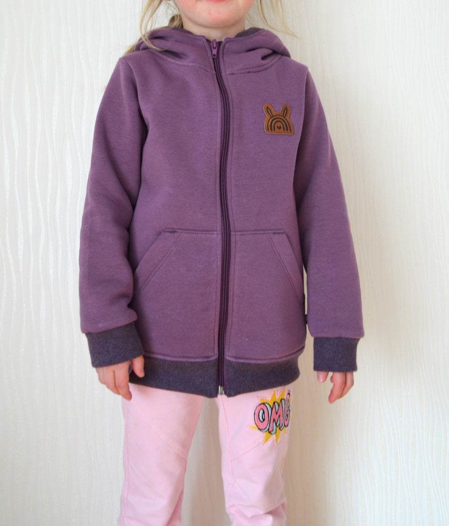 DIN A4 SPLASH Sweatjacke für 105cm-140cm Körpergröße PASSFORMGARANTIE - Sewando