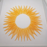 6x Stickdatei "Sonnenblume" leichter Vollstick