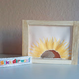 6x Stickdatei "Sonnenblume" leichter Vollstick