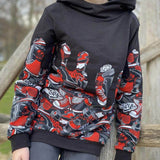 PASST GARANTIE SPLASH Sweater/ Hoodie Gr. 74-104 mit 2 Kapuzen & Halsbündchen - DIN A0 für Beamer geeignet - Sewando
