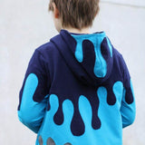 PASST GARANTIE SPLASH Sweater/ Hoodie Gr. 74-140 mit 2 Kapuzen & Halsbündchen - DIN A0 für Beamer geeignet - Sewando