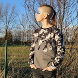 PASST GARANTIE SPLASH Sweater/ Hoodie Gr. 74-140 mit 2 Kapuzen & Halsbündchen - DIN A0 für Beamer geeignet - Sewando