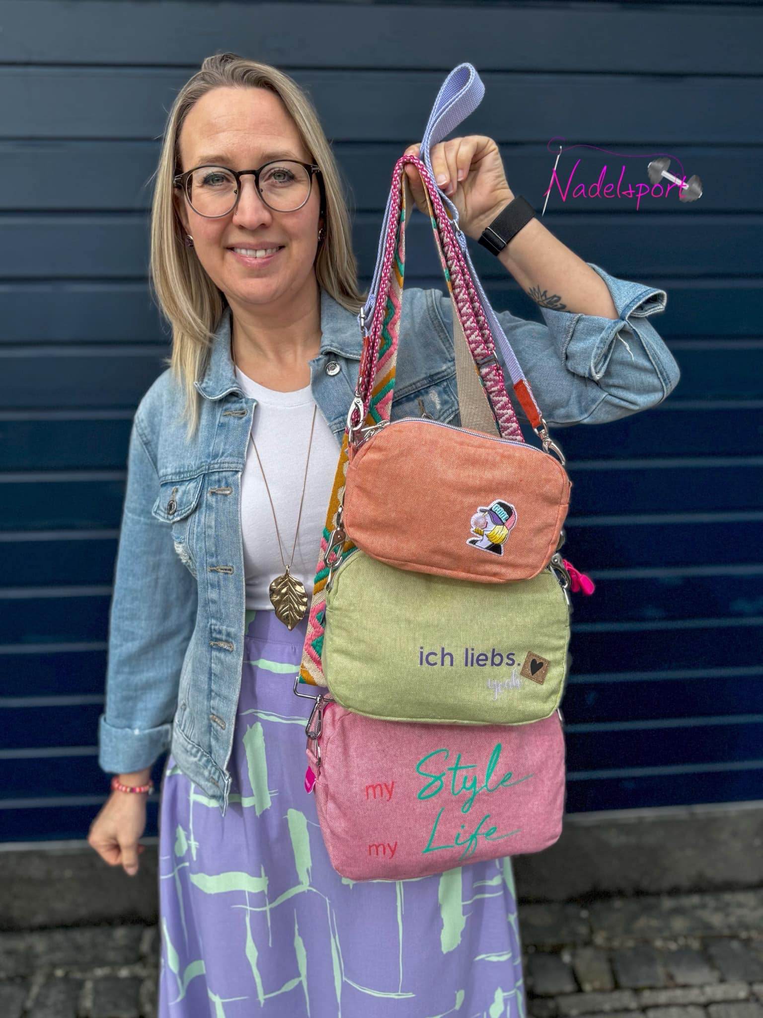 Schnittmuster Crossbag Tasche TROGEN + Videoanleitung : - Sewando