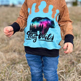 PASST GARANTIE SPLASH Sweater/ Hoodie Gr. 110-140 mit 2 Kapuzen & Halsbündchen - DIN A0 für Beamer geeignet - Sewando