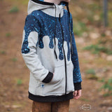 DIN A4 SPLASH Sweatjacke für 105cm-140cm Körpergröße PASSFORMGARANTIE - Sewando