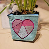 8x Stickdatei "Tiffanyherz" Vollstick und Patchwork