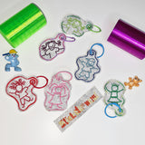 6x Stickdatei "Kinder" Schild und Baumler