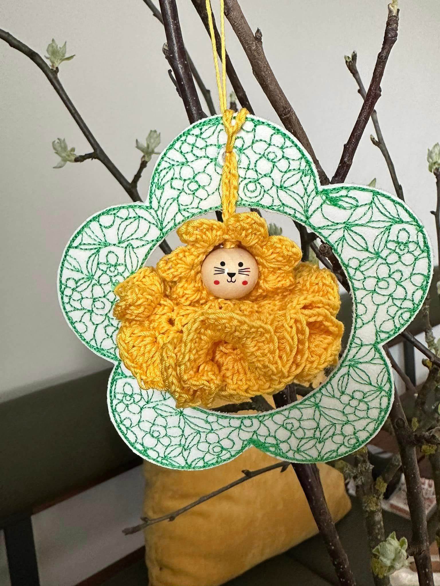 Stickdatei - ITH Blume für Ostereier u.ä. - Sewando