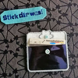 9x Stickdatei "Blume MTA" ITH Täschchen mit Applikation