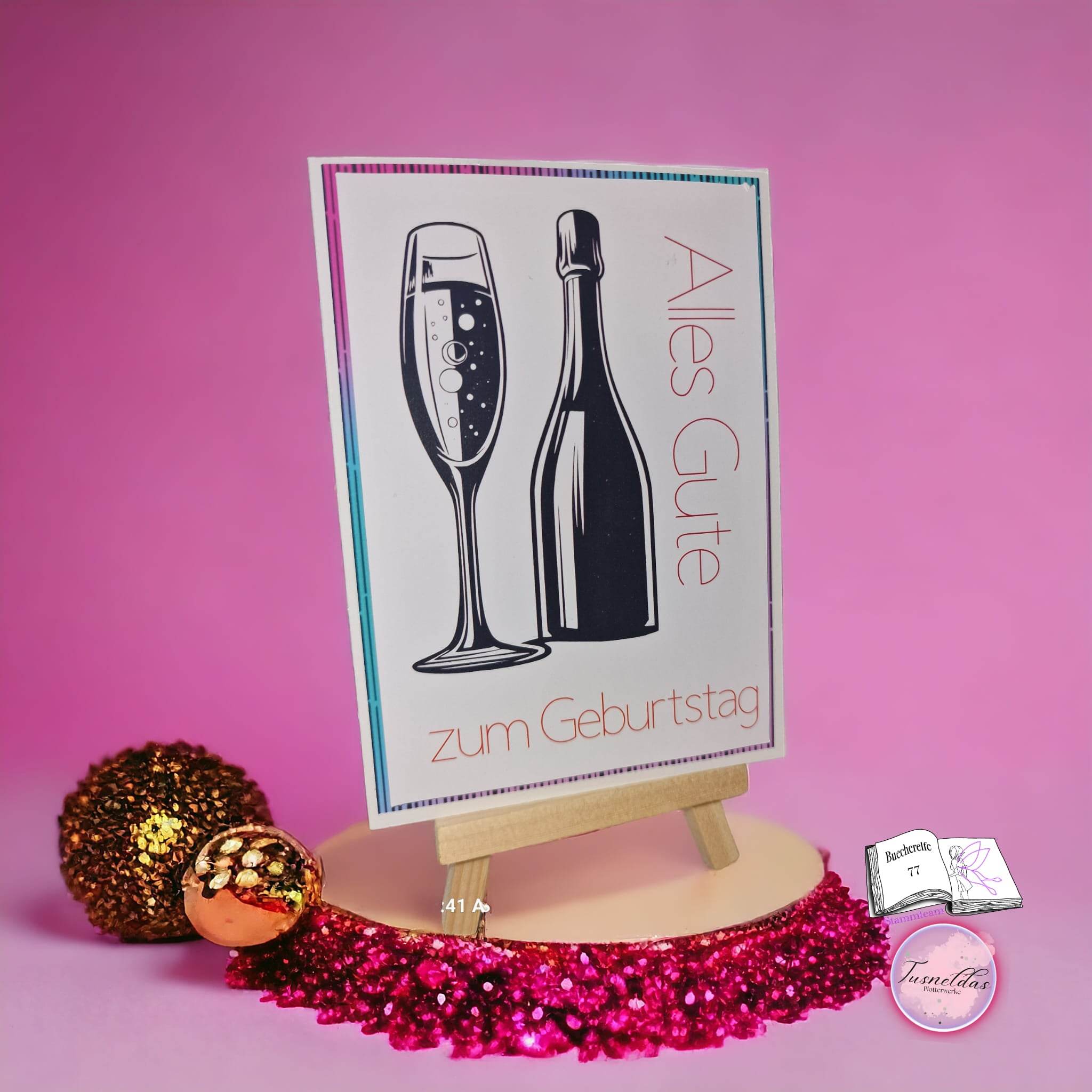 Plotterdatei Sekt Plotten, Sublimation, Drucken, Digistamp, - Sewando