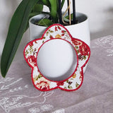 5x Stickdatei "Dekorahmen Blume"