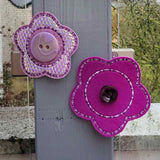 5x Stickdatei "Dekorahmen Blume"