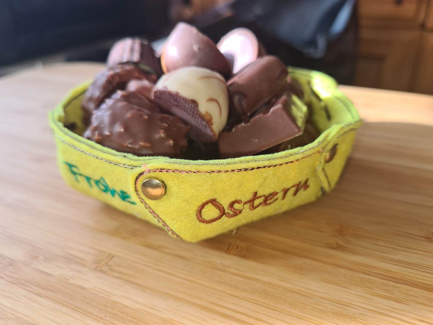 Stickdatei - ITH Osternest, Faltschale, Faltkorb - Sewando