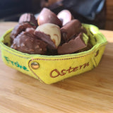 Stickdatei - ITH Osternest, Faltschale, Faltkorb - Sewando