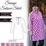 Sannys Salwar Shirt – 32-64 - EBook und Nähanleitung - Sewando