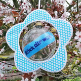 5x Stickdatei "Dekorahmen Blume"