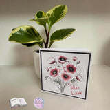 Digiset Mohnblumenstrauß, Plotterdatei, Sublimation, Digistamp, Digipaper - Sewando