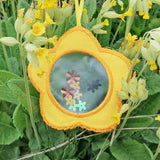 5x Stickdatei "Dekorahmen Blume"