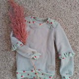 "Miss Mini" Kinderpullover-Schnittmuster mit&ohne Rüschen Gr. 98-140