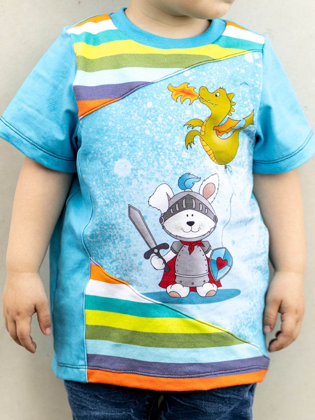 Panel T-Shirt, Schnittmuster Grösse 74-164 - Sewando