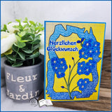 Digiset Vergissmeinnicht Plotten, Sublimation, Drucken, Digistamp, Digipaper ! - Sewando